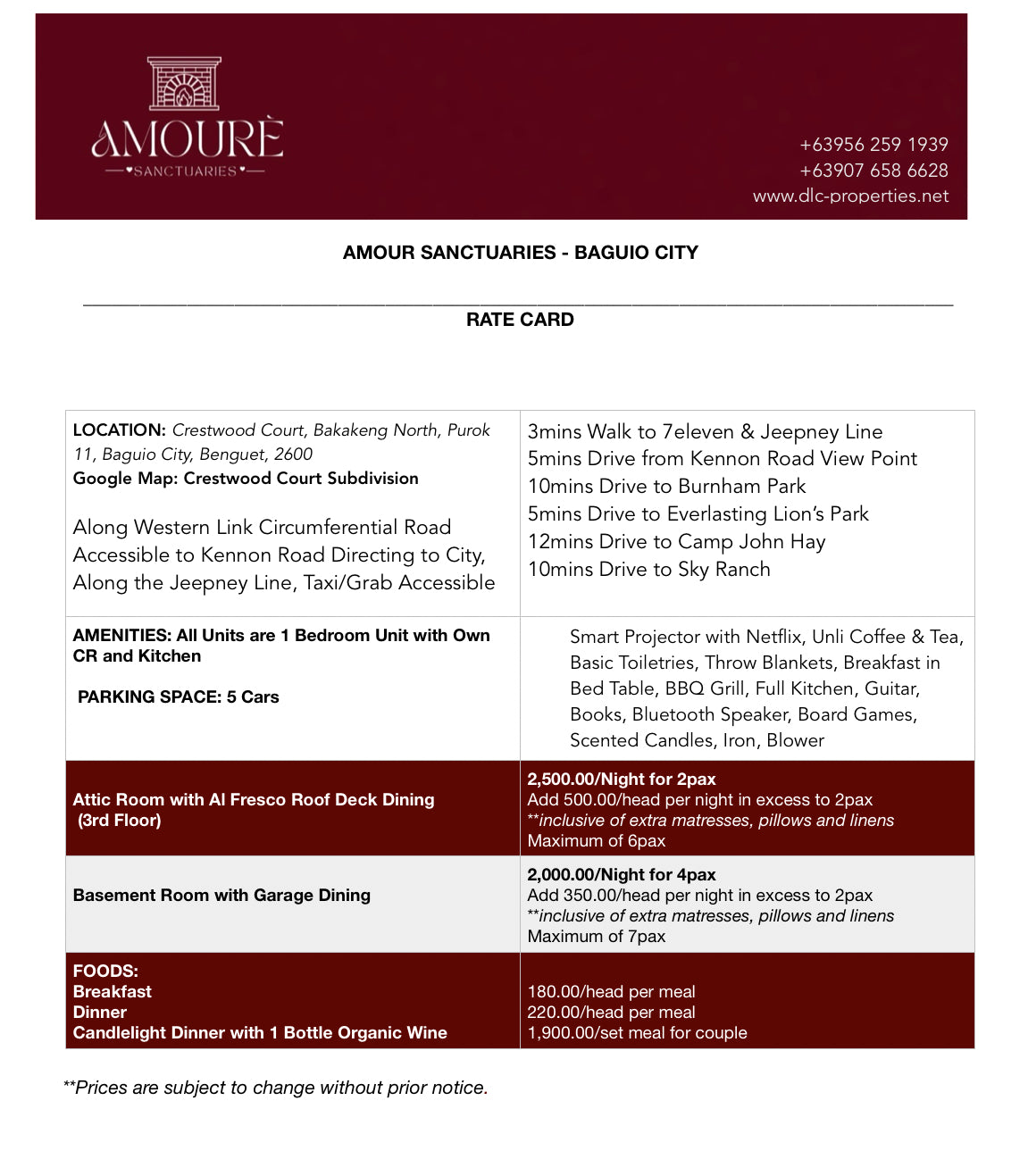 Amourè Sanctuaries